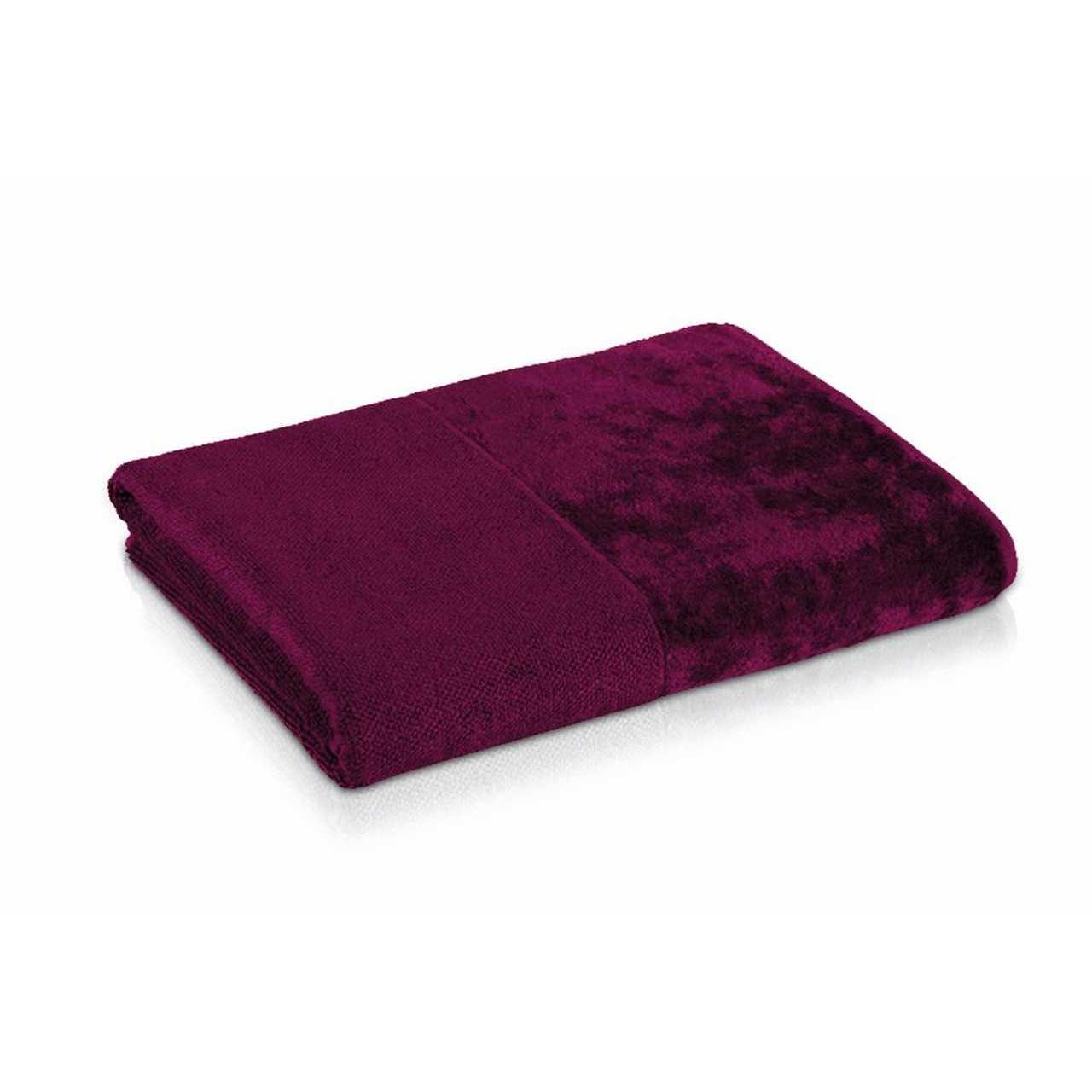 möve Handtuch Uni Bamboo Luxe Veloursbordüre Weiss
