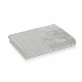 möve Handtuch Uni Bamboo Luxe Veloursbordüre Weiss