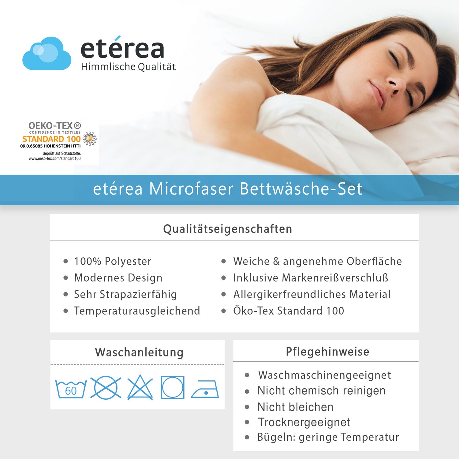 etérea Microfaser Seersucker Bettwäsche Kimi Anthrazit Grün