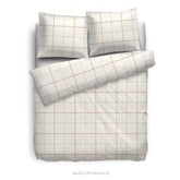 HnL Flanell Bettwäsche Kariert Beige Bonita 135x200 cm + 80x80 cm