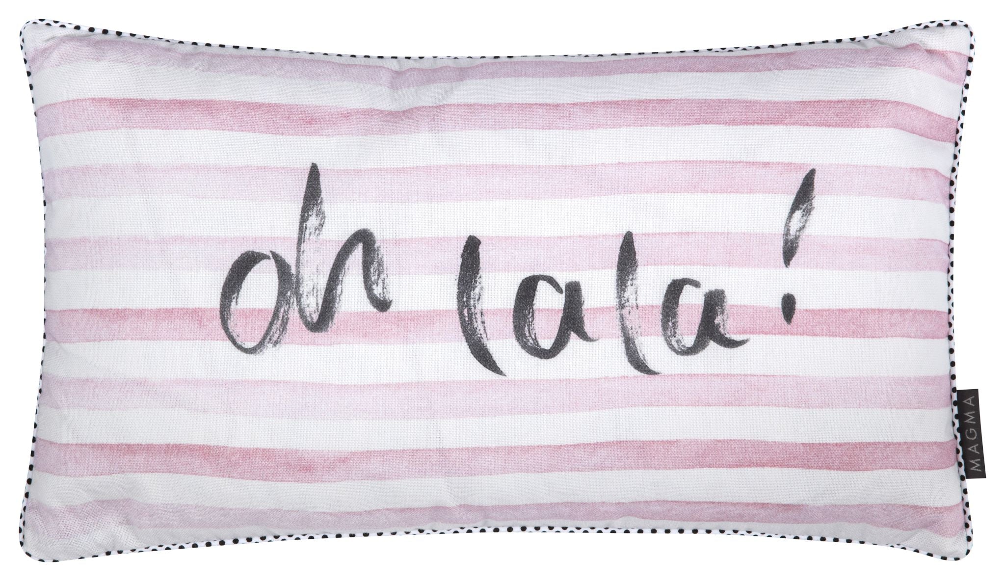 Magma Kissenhülle Bonmont Oh lala mit Digitalprint Rosa 30x50 cm