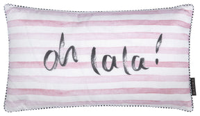 Magma Kissenhülle Bonmont Oh lala mit Digitalprint Rosa 30x50 cm