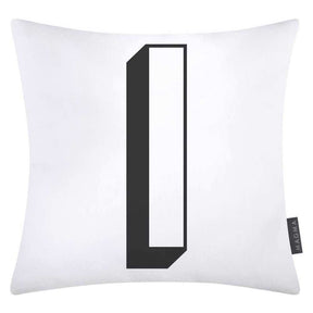 Magma Baumwolle Kissenhülle Buchstaben Weiss 40x40 cm