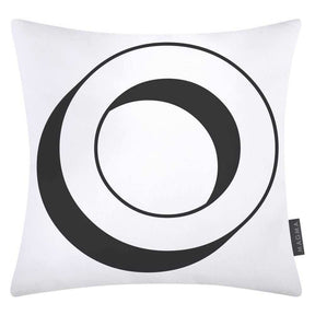 Magma Baumwolle Kissenhülle Buchstaben Weiss 40x40 cm