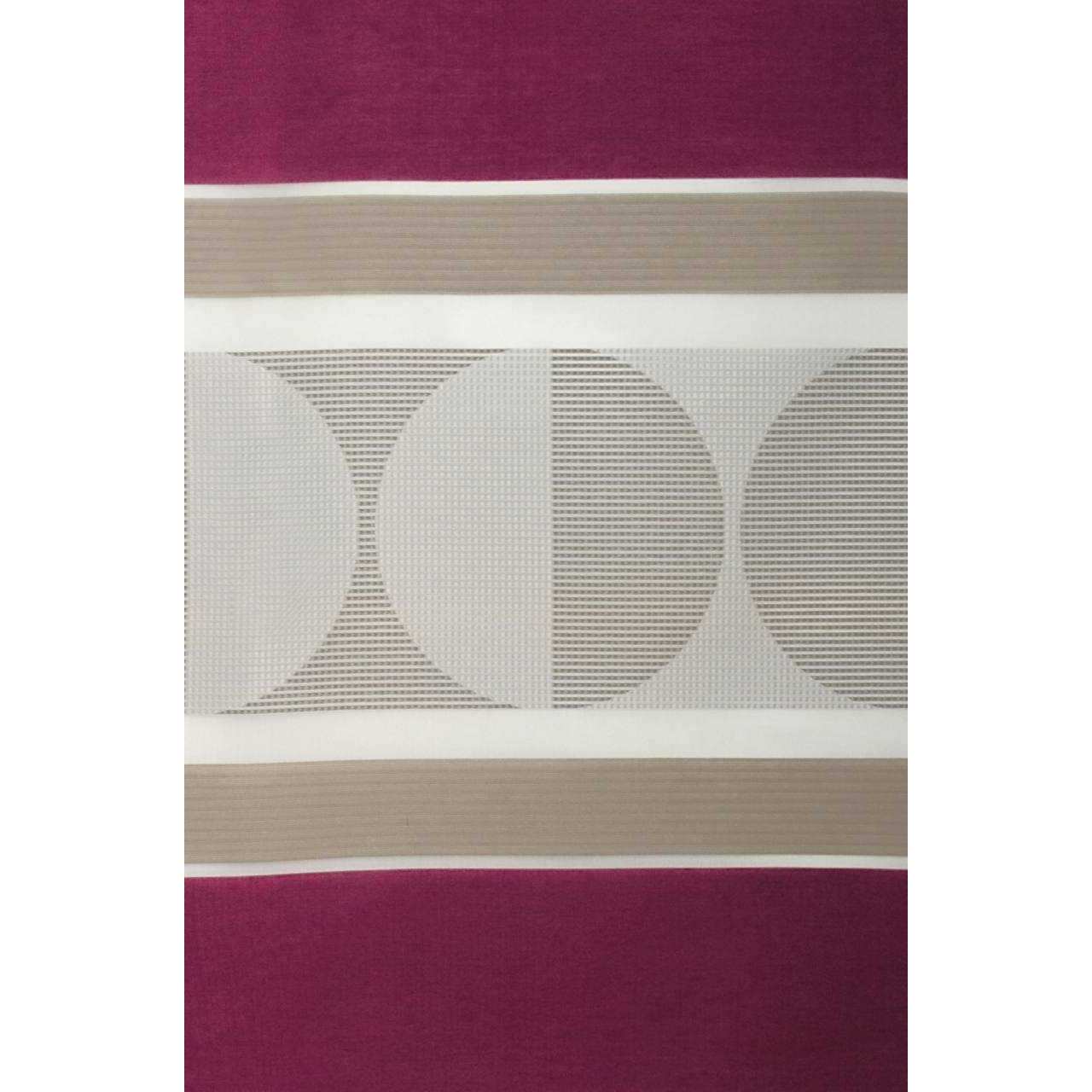 CANNES Ösenschal 245x140 cm Gestreift Kreise