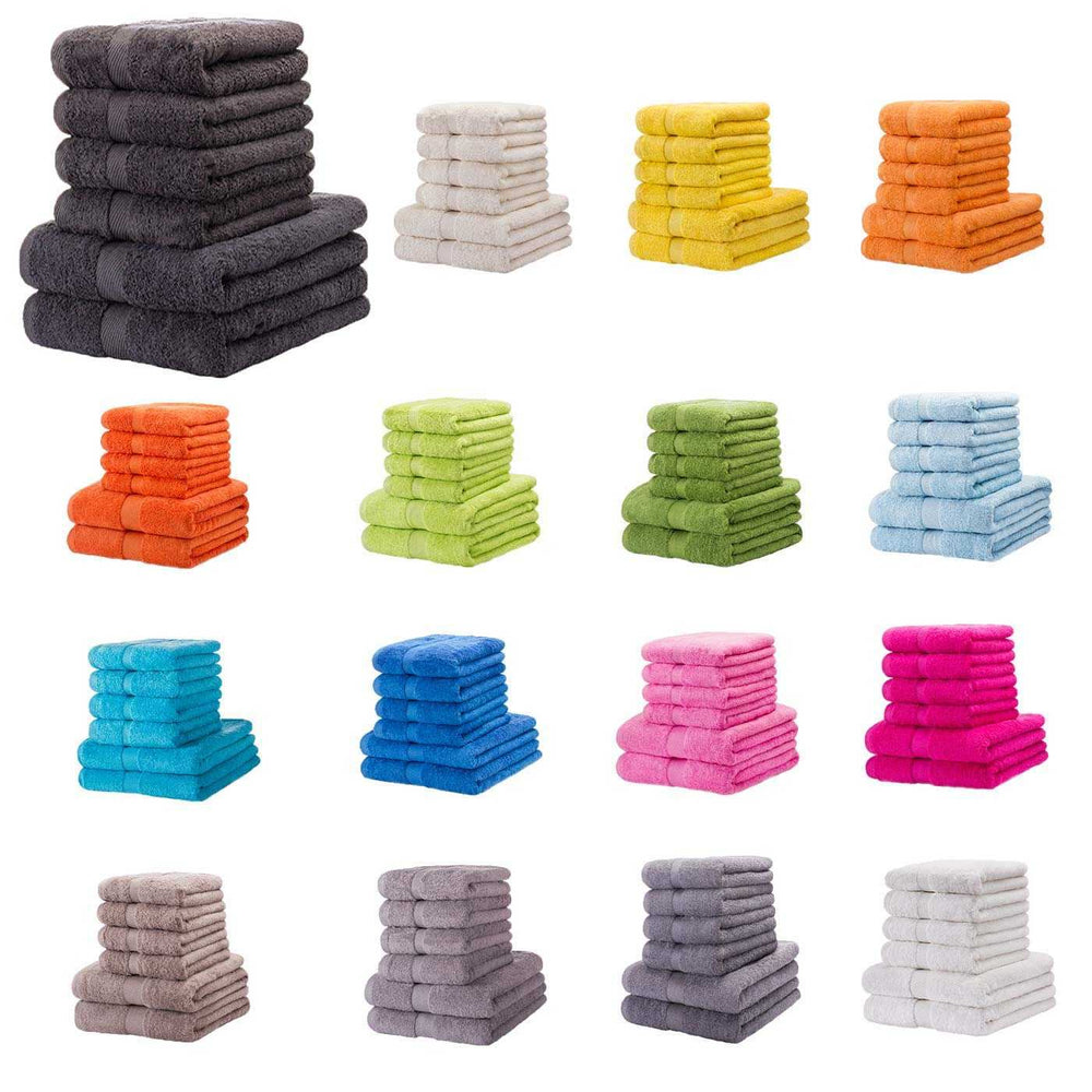 6 tlg. Dusch und Handtuch Set Carli Standard #farbe_