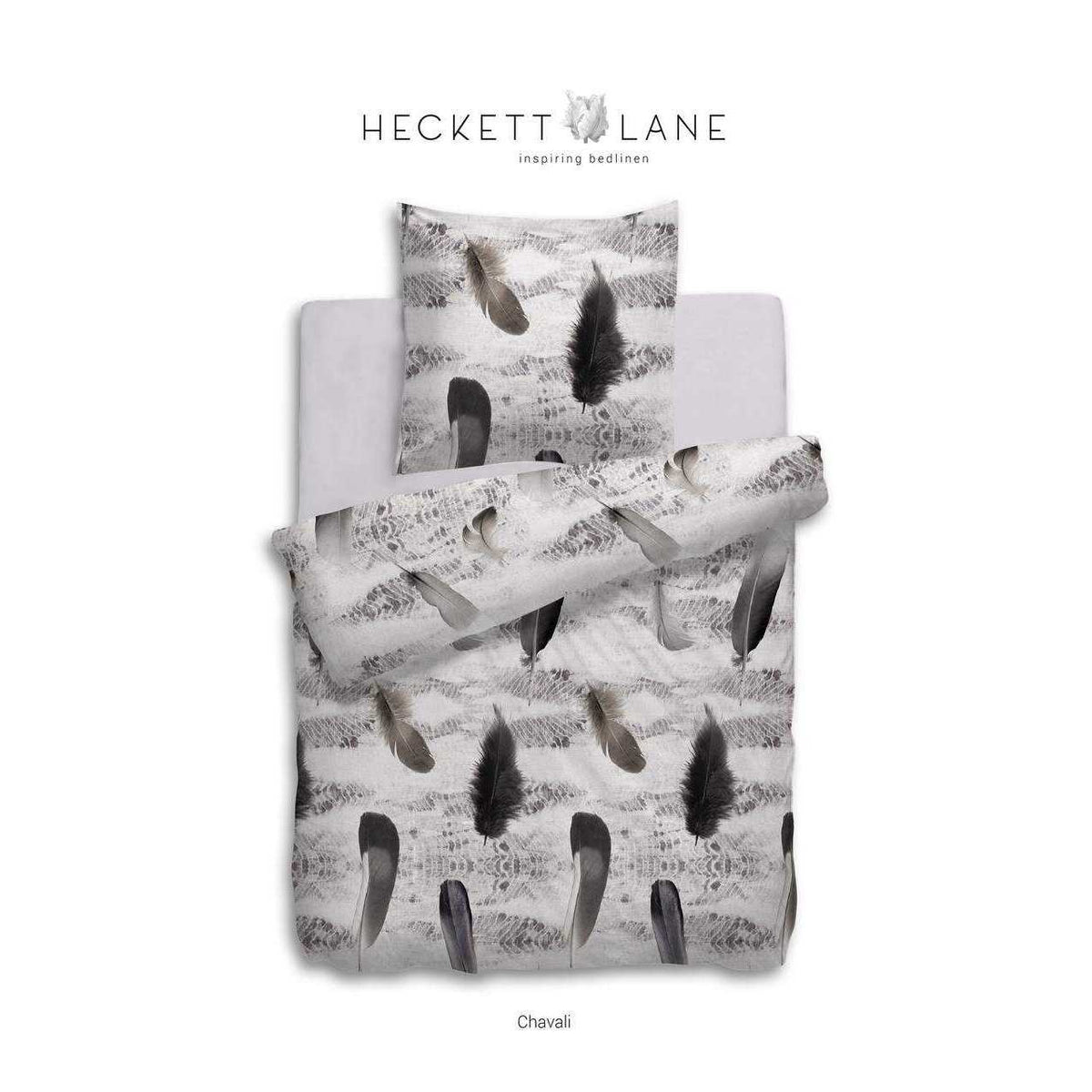 HnL Baumwolle Bettwäsche Federn Nature Beige Chavali 135x200 cm