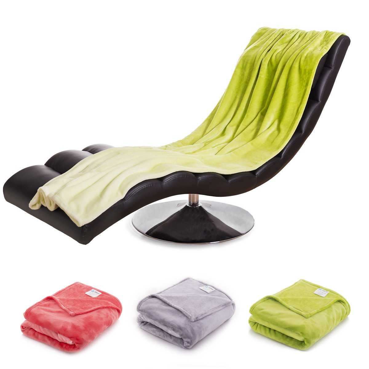 etérea Premium Mikrofaser Regenbogen Kuscheldecke