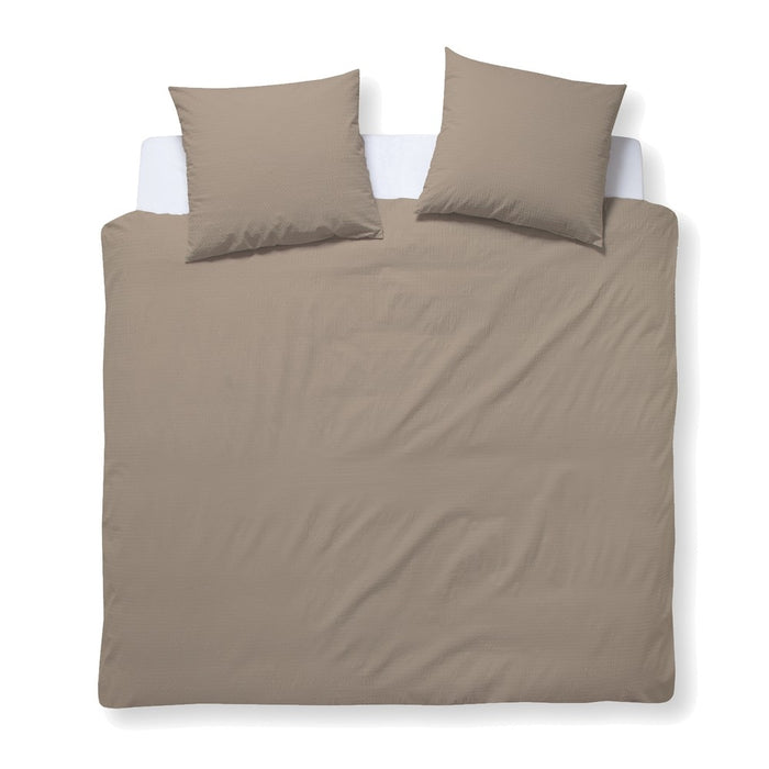 SONDERPREIS damai Seersucker Bettwäsche Weiß #farbe_beige