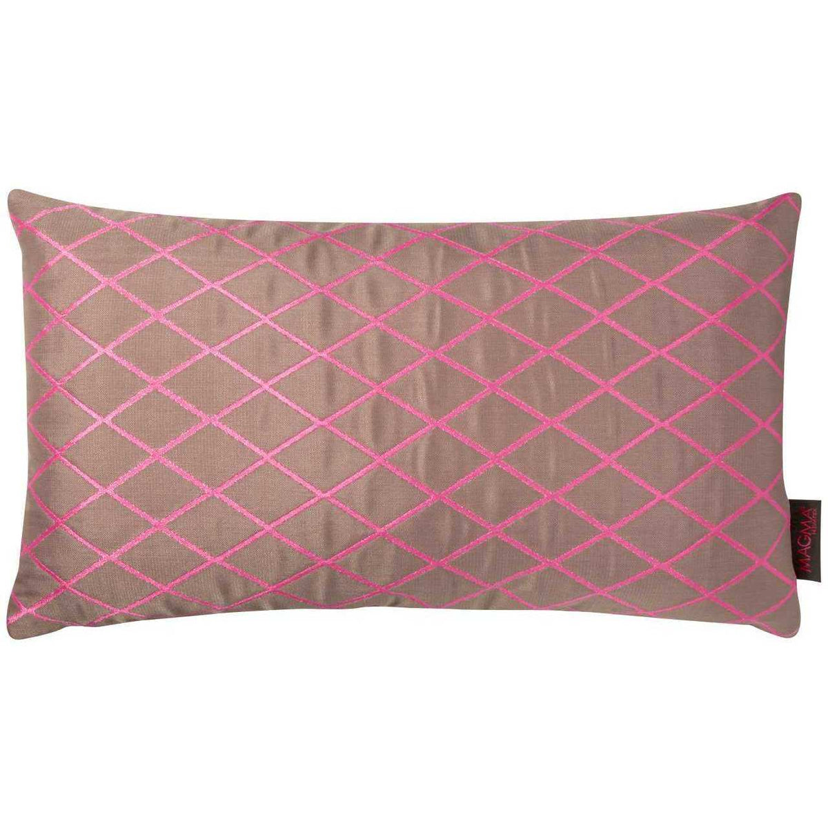 Magma Kissenhülle 30x50 cm Kariert Raute Demi - 30x50 cm / Taupe