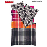 Kaeppel Satin Bettwäsche Fantastic Anthrazit 135x200 cm + 80x80 cm