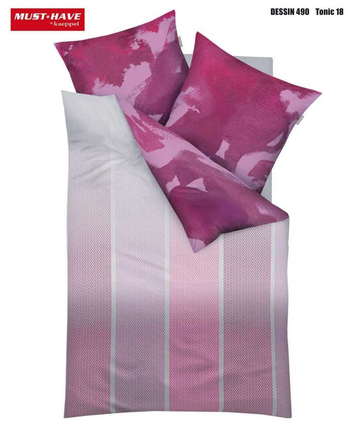 Kaeppel Satin Bettwäsche Tonic Pink 135x200 cm + 80x80 cm