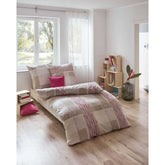 Kaeppel Linon Baumwoll Bettwäsche Journal Pink Jade 135x200 cm