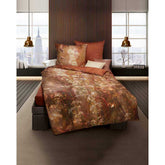 Kaeppel Satin Bettwäsche Flora Blumen 135x200 cm + 80x80 cm Topas
