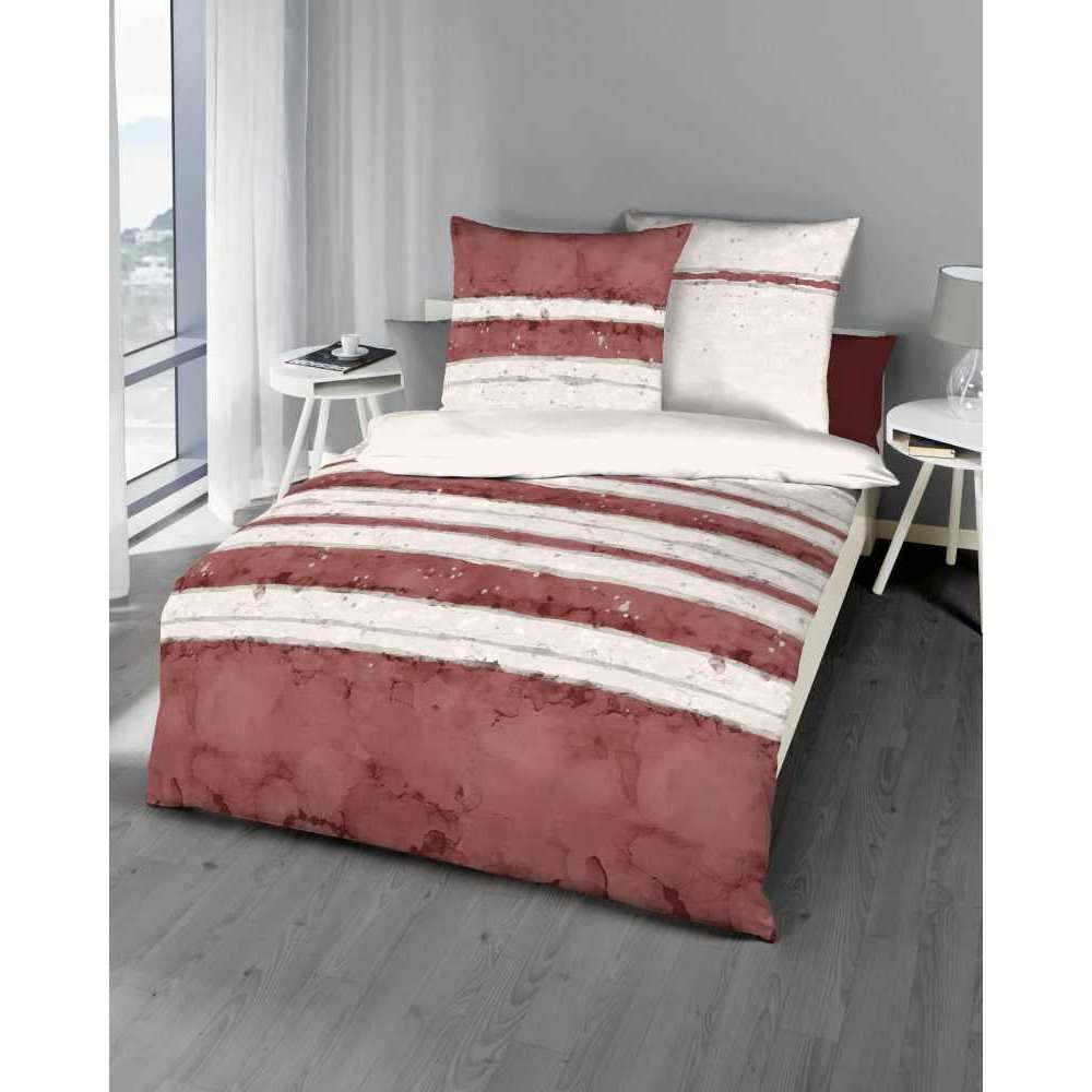 Kaeppel Mako Satin Bettwäsche #farbe_rubin
