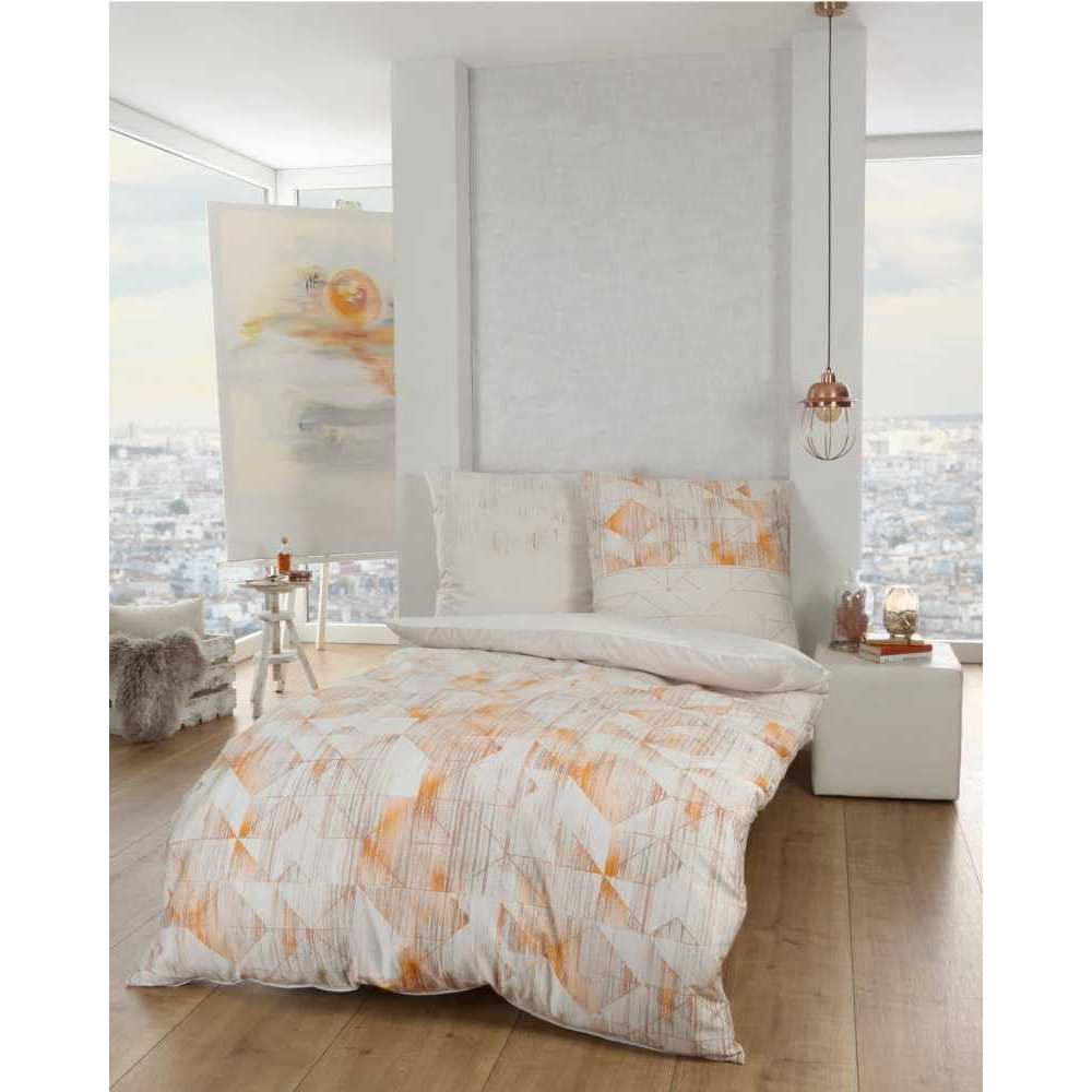 Kaeppel Mako Satin Bettwäsche #farbe_orange