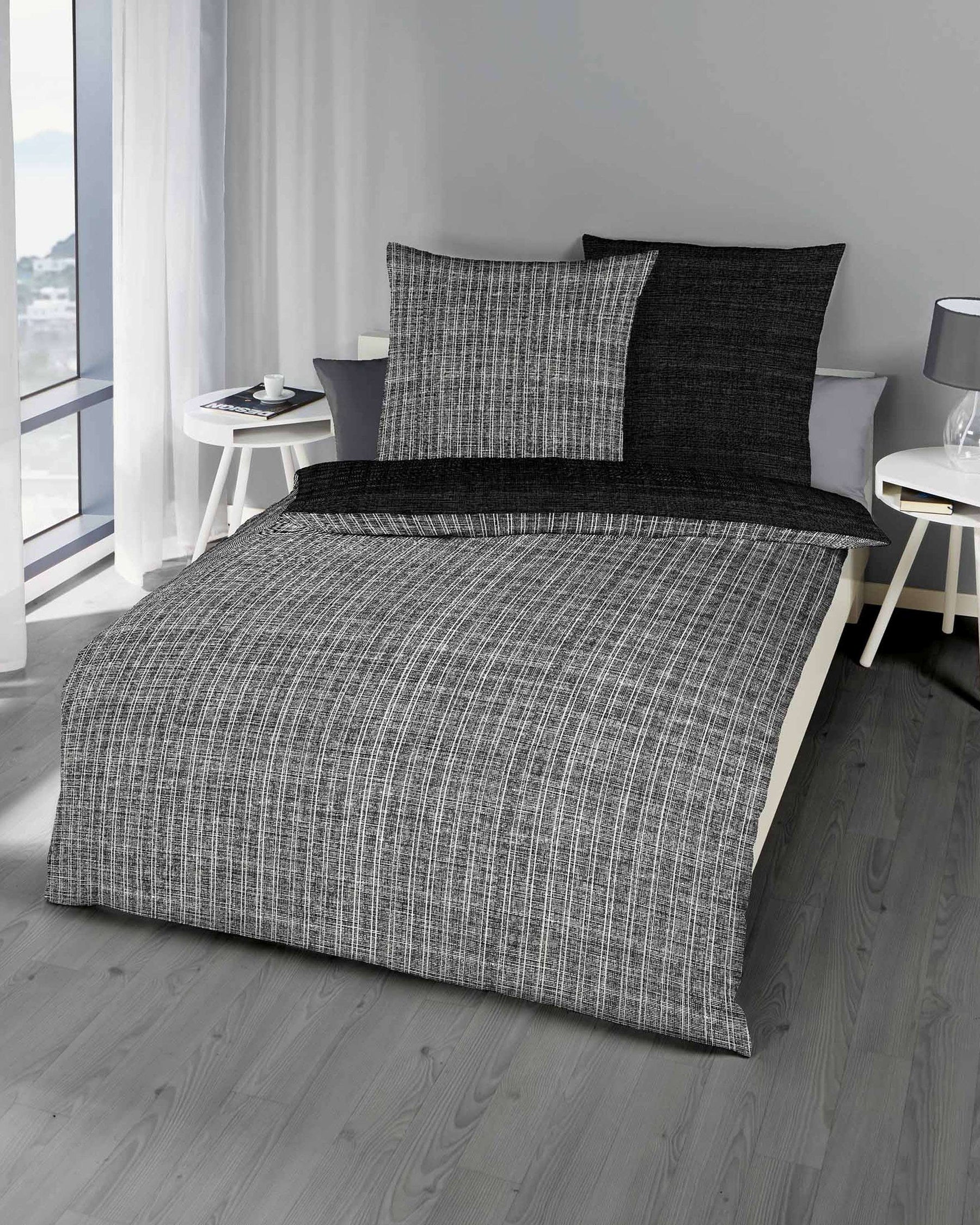 Kaeppel Mako Satin Bettwäsche Eternity Combo Streifen