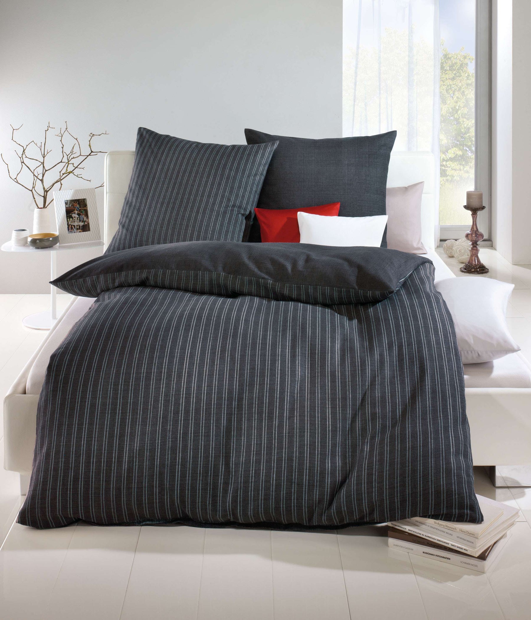 Kaeppel Mako Satin Bettwäsche Eternity Combo Streifen