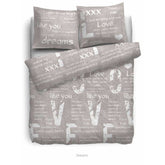 HnL Renforcé Wendebettwäsche Dreams Taupe 135x200 + 80x80 cm