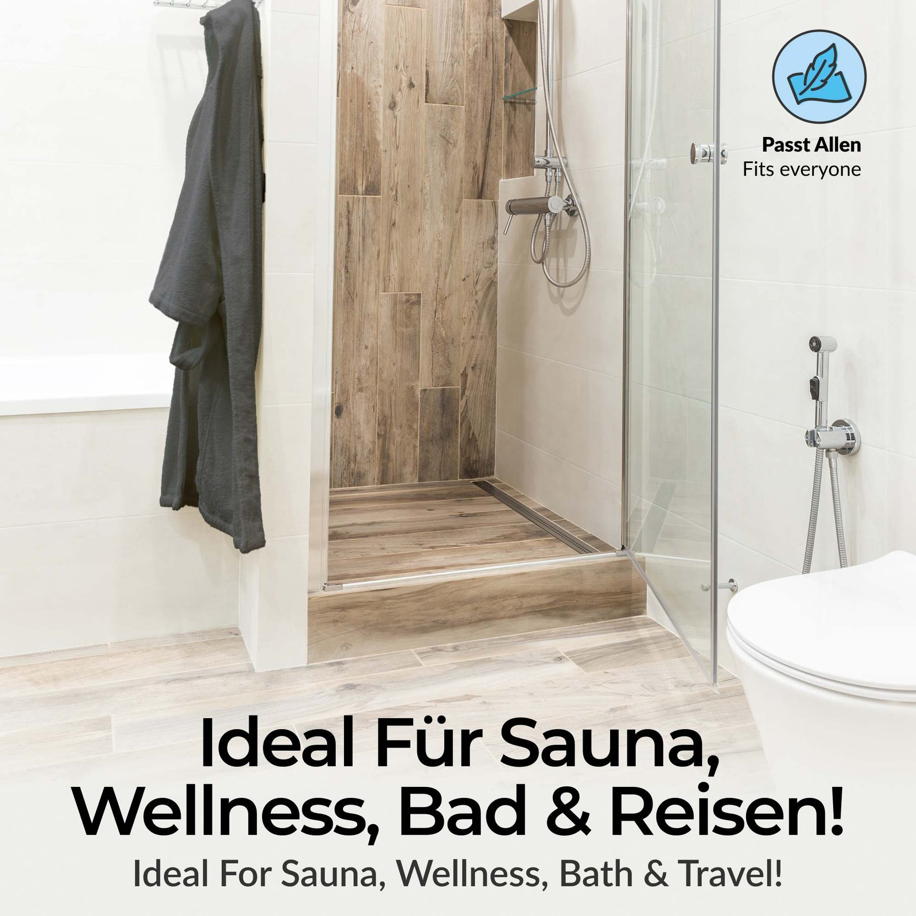 etérea Baumwolle Frottee Bademantel mit Kapuze Livie