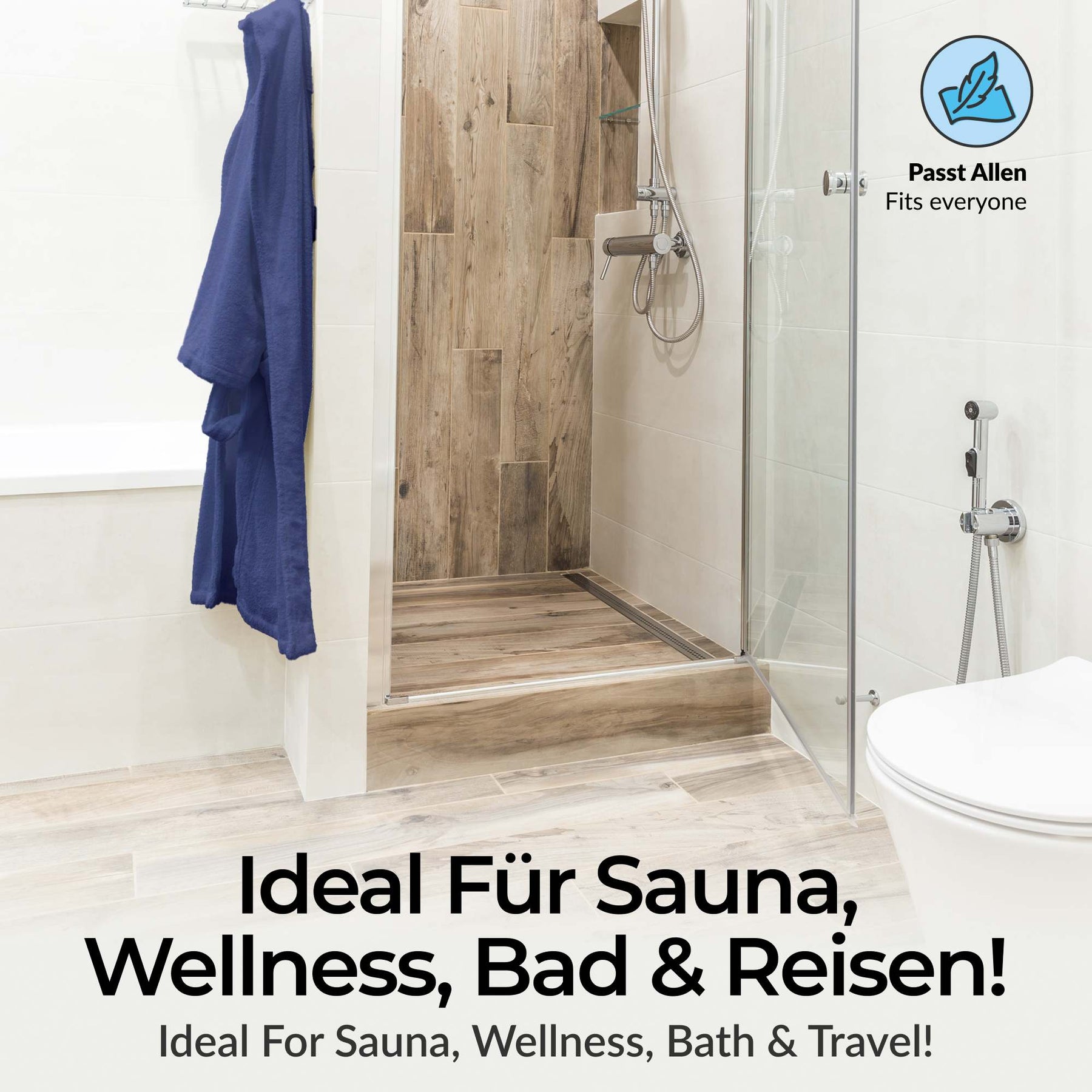 etérea Baumwolle Frottee Bademantel mit Kapuze Livie