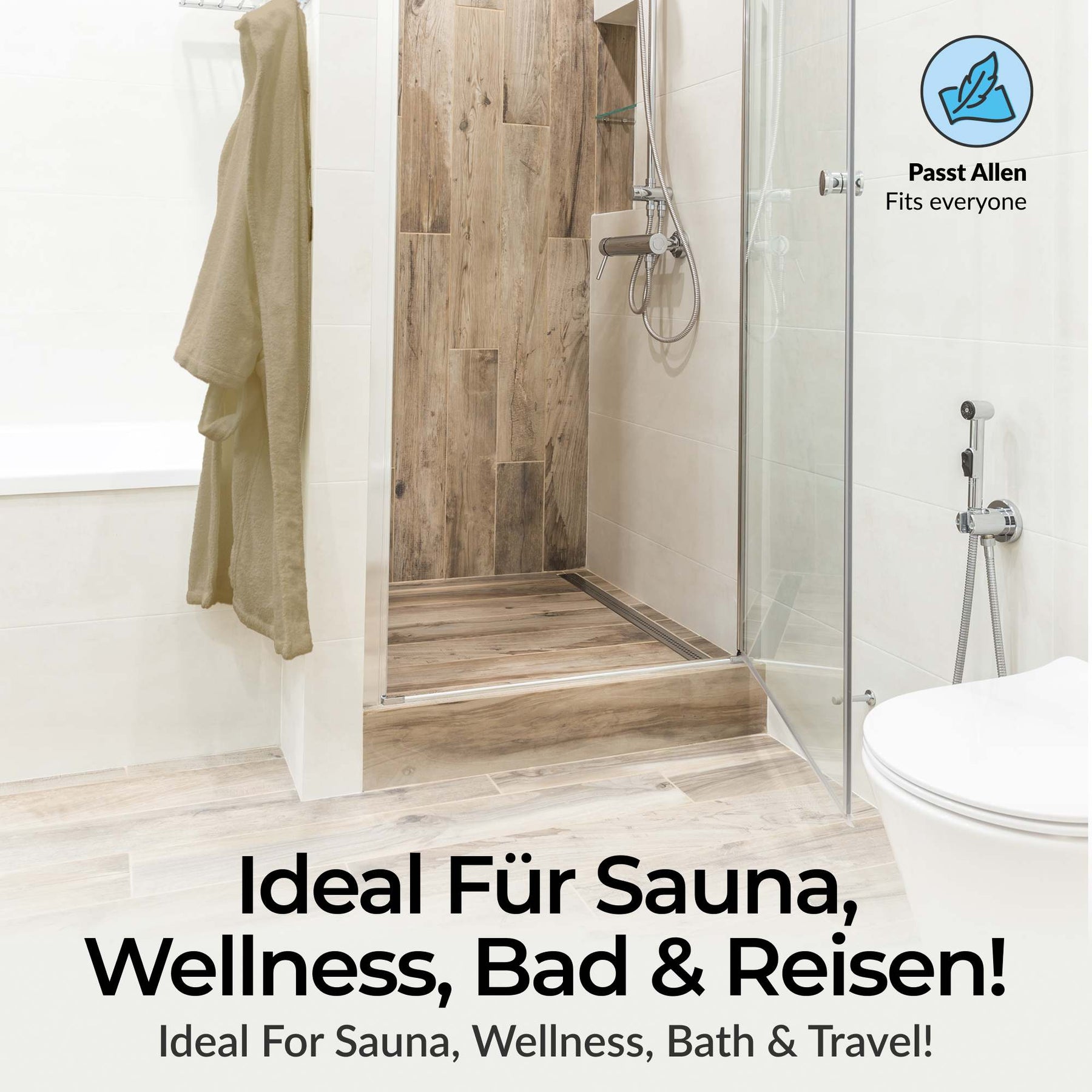 etérea Baumwolle Frottee Bademantel mit Kapuze Livie