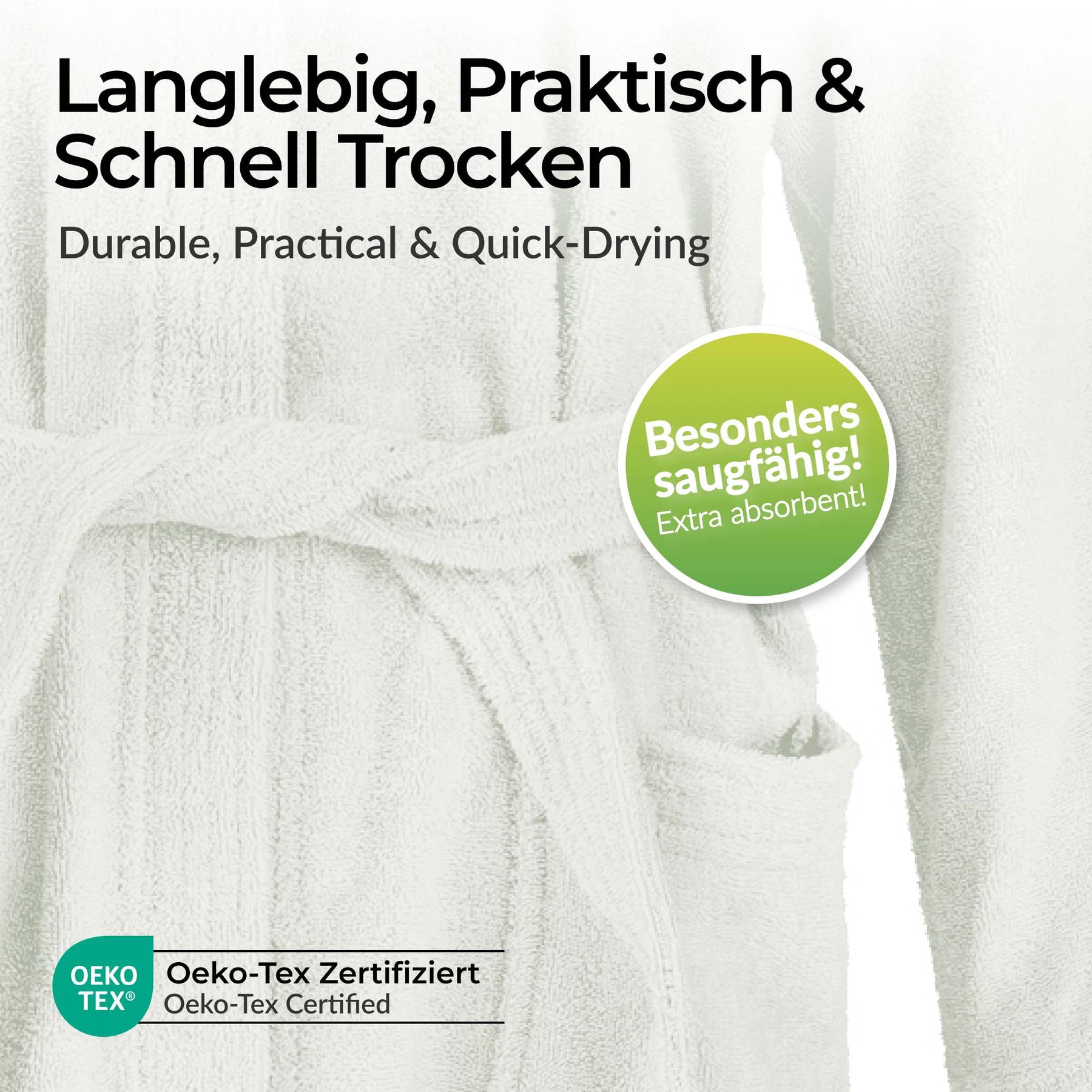 etérea Baumwolle Frottee Bademantel mit Kapuze Livie