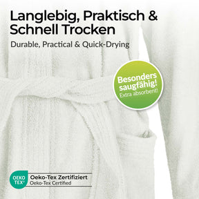 etérea Baumwolle Frottee Bademantel mit Kapuze Livie