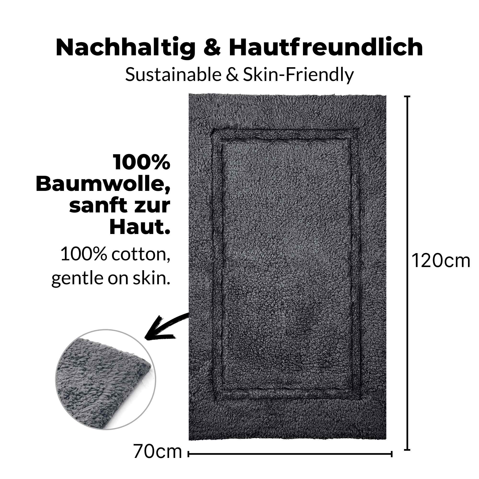 etérea Badteppich Badematte Kiara