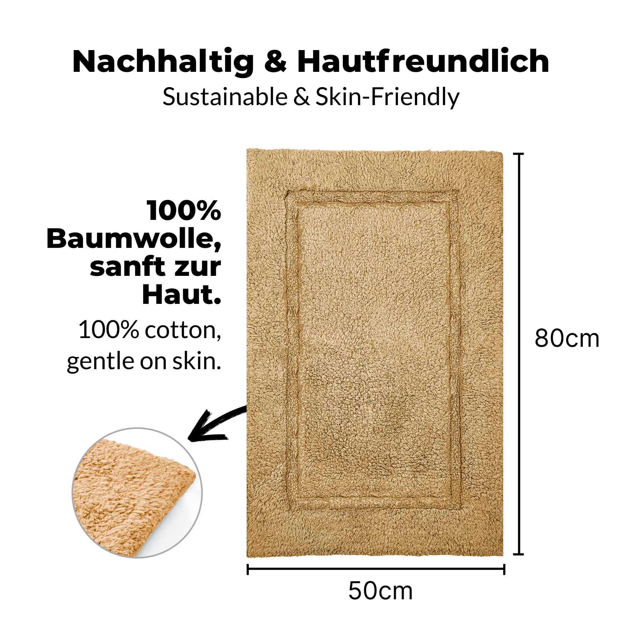 etérea Badteppich Badematte Kiara