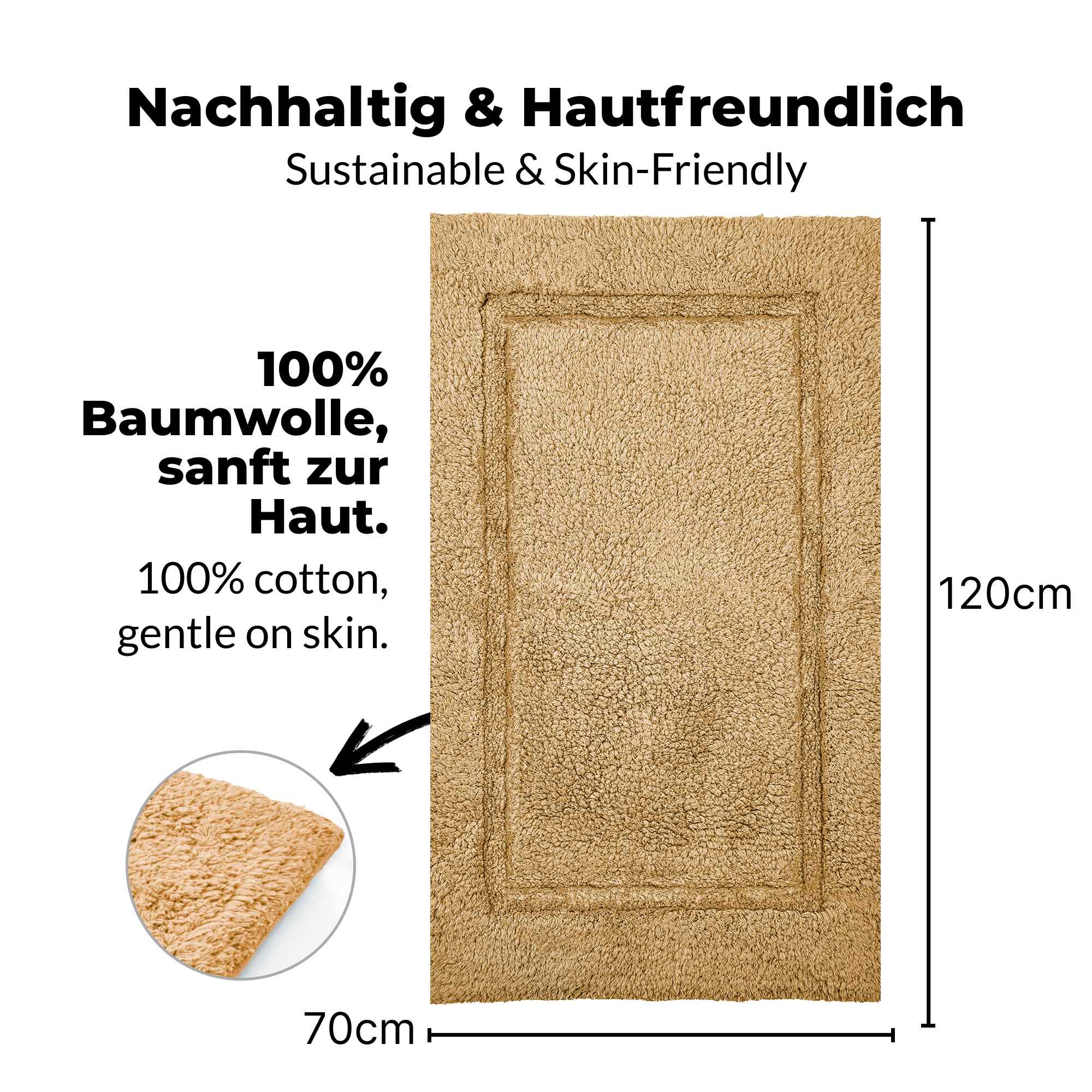 etérea Badteppich Badematte Kiara
