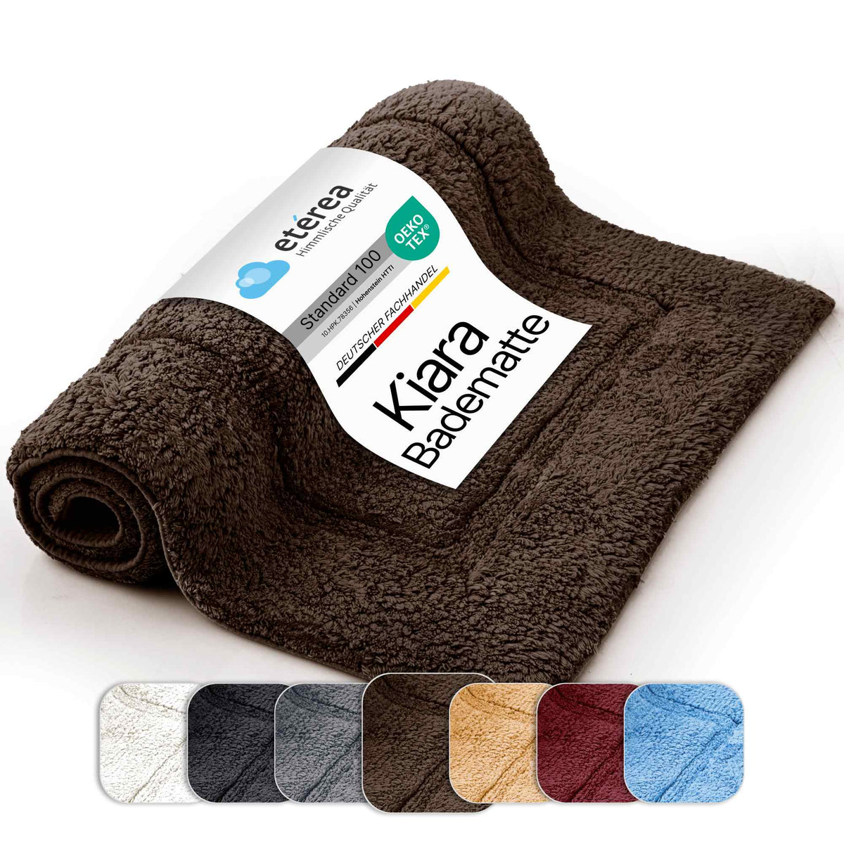 etérea Badteppich Dunkelbraun #farbe_dunkelbraun