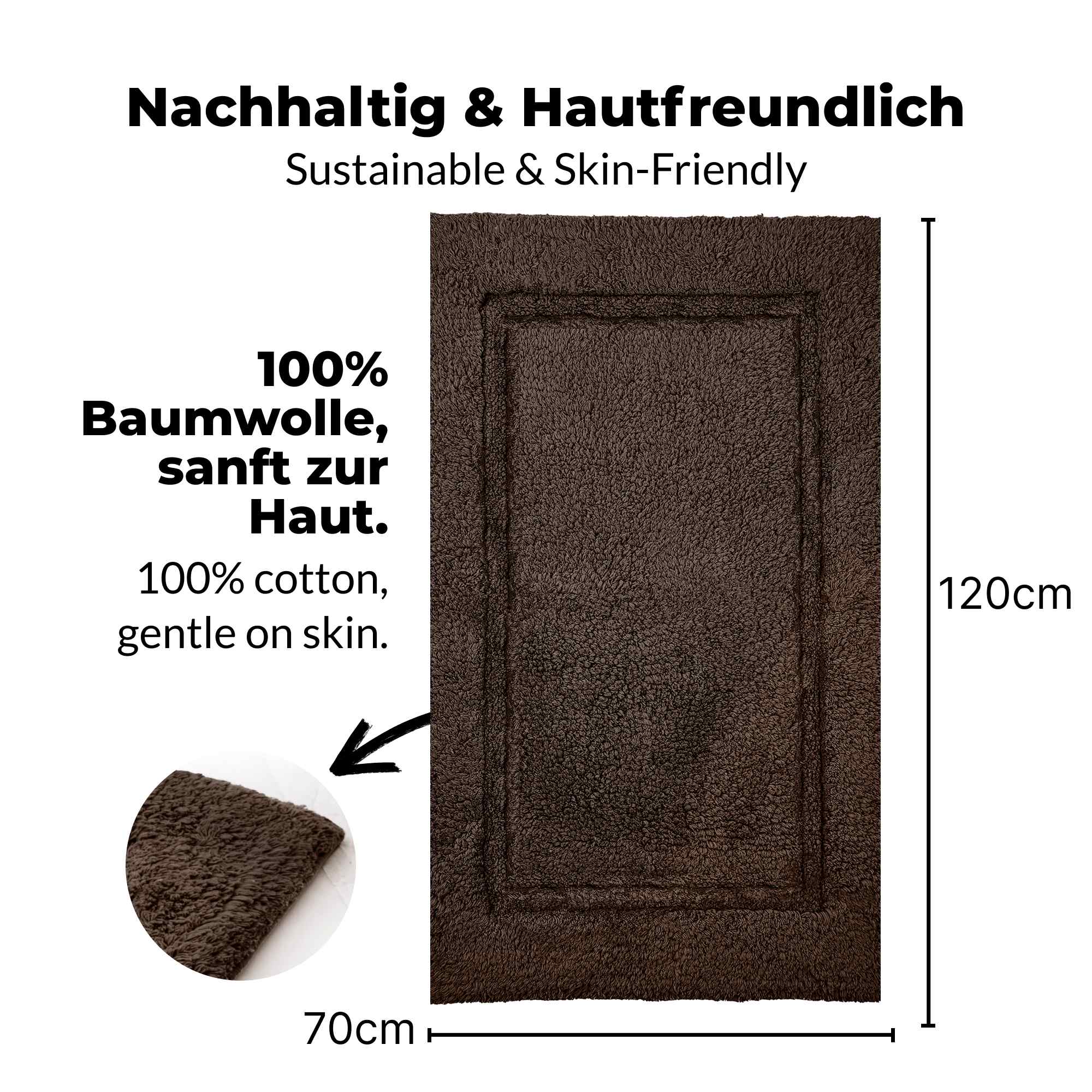 etérea Badteppich Badematte Kiara