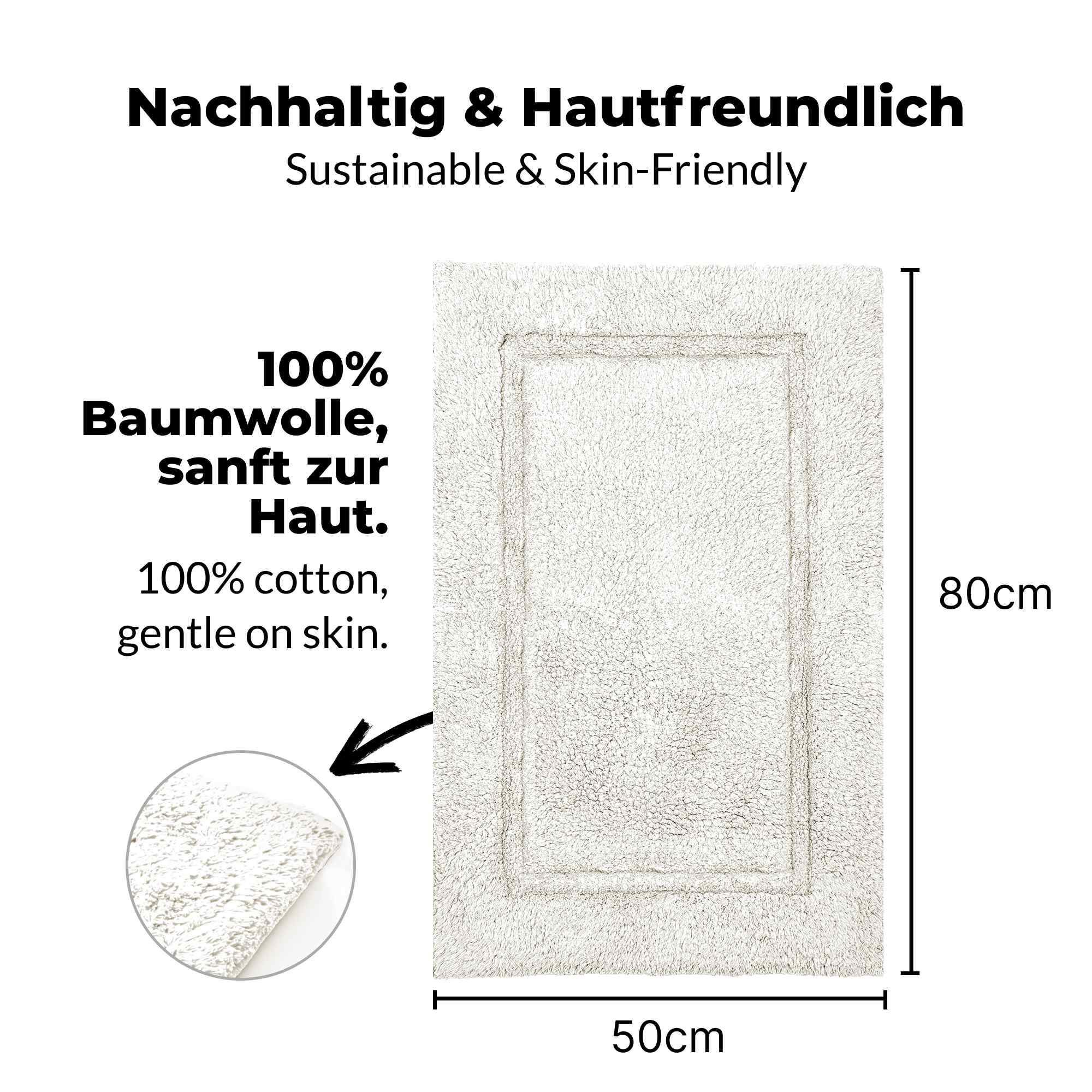 etérea Badteppich Badematte Kiara
