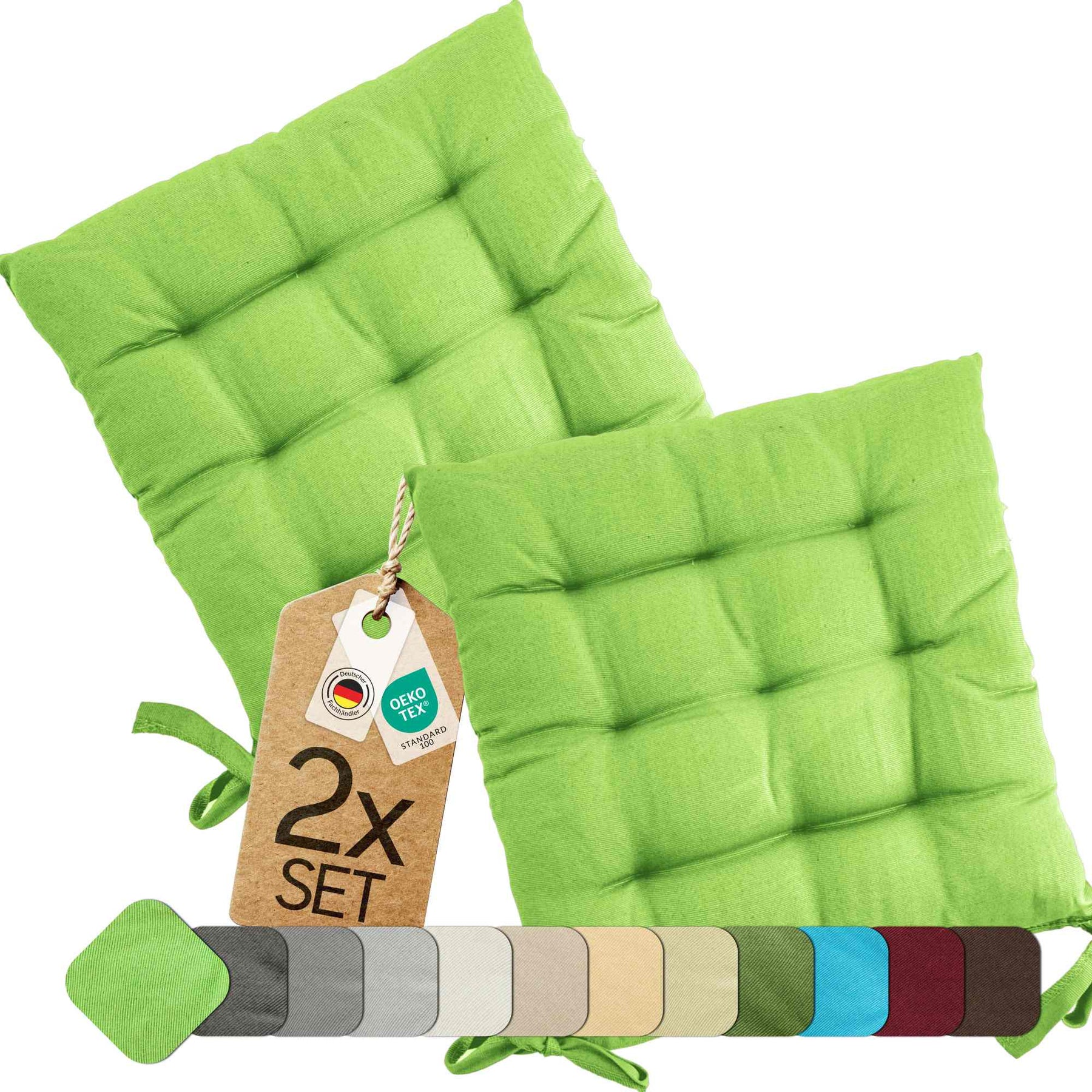 etérea Sitzkissen Stuhlkissen Basic 40x40cm - Innen und Aussenbereich