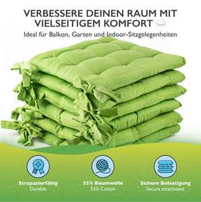 etérea Sitzkissen Stuhlkissen Basic Auflage und Stuhlkissen 40x40cm - Innen und Aussenbereich