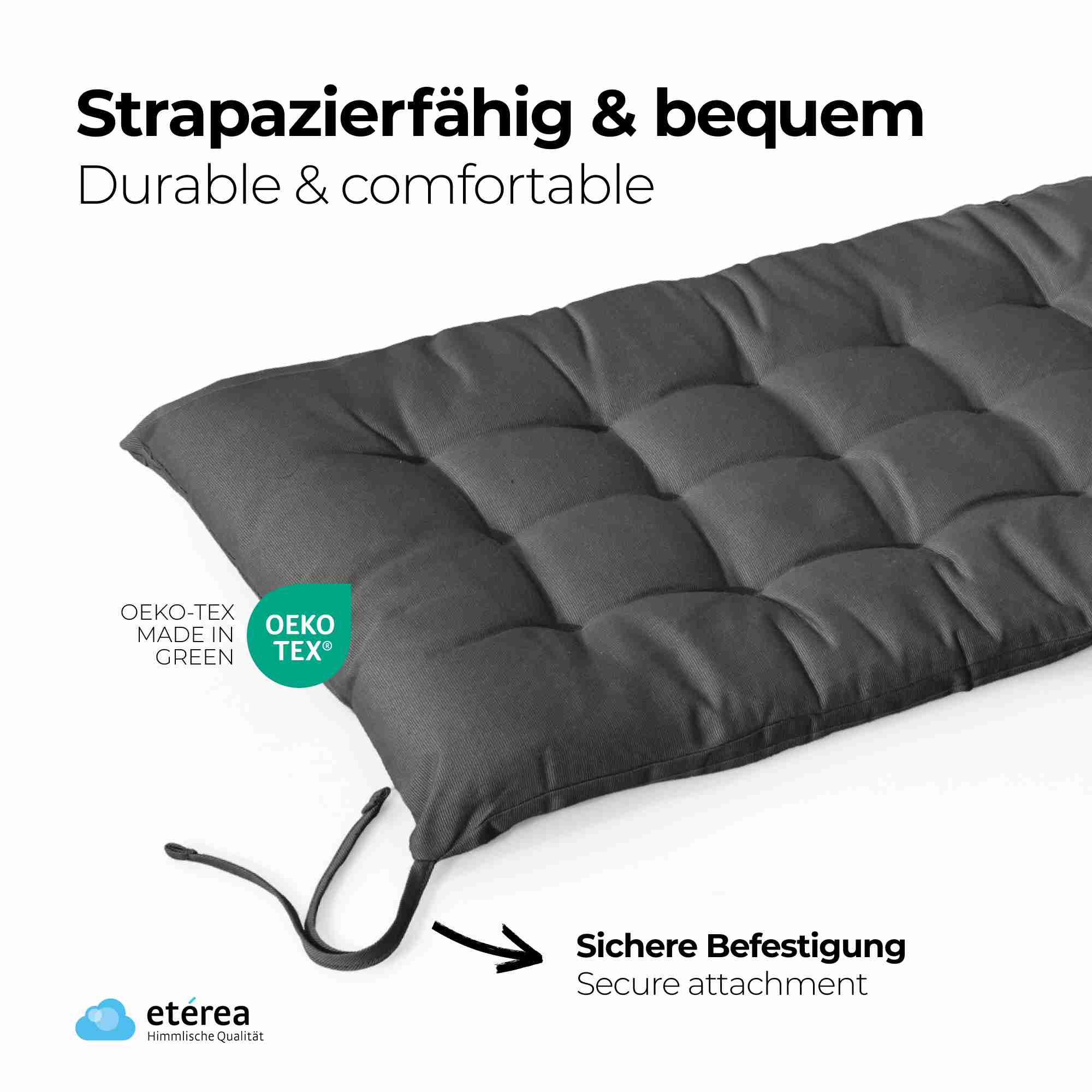 etérea Bankauflage Sitzkissen Basic 120x40cm - Innen und Aussenbereich