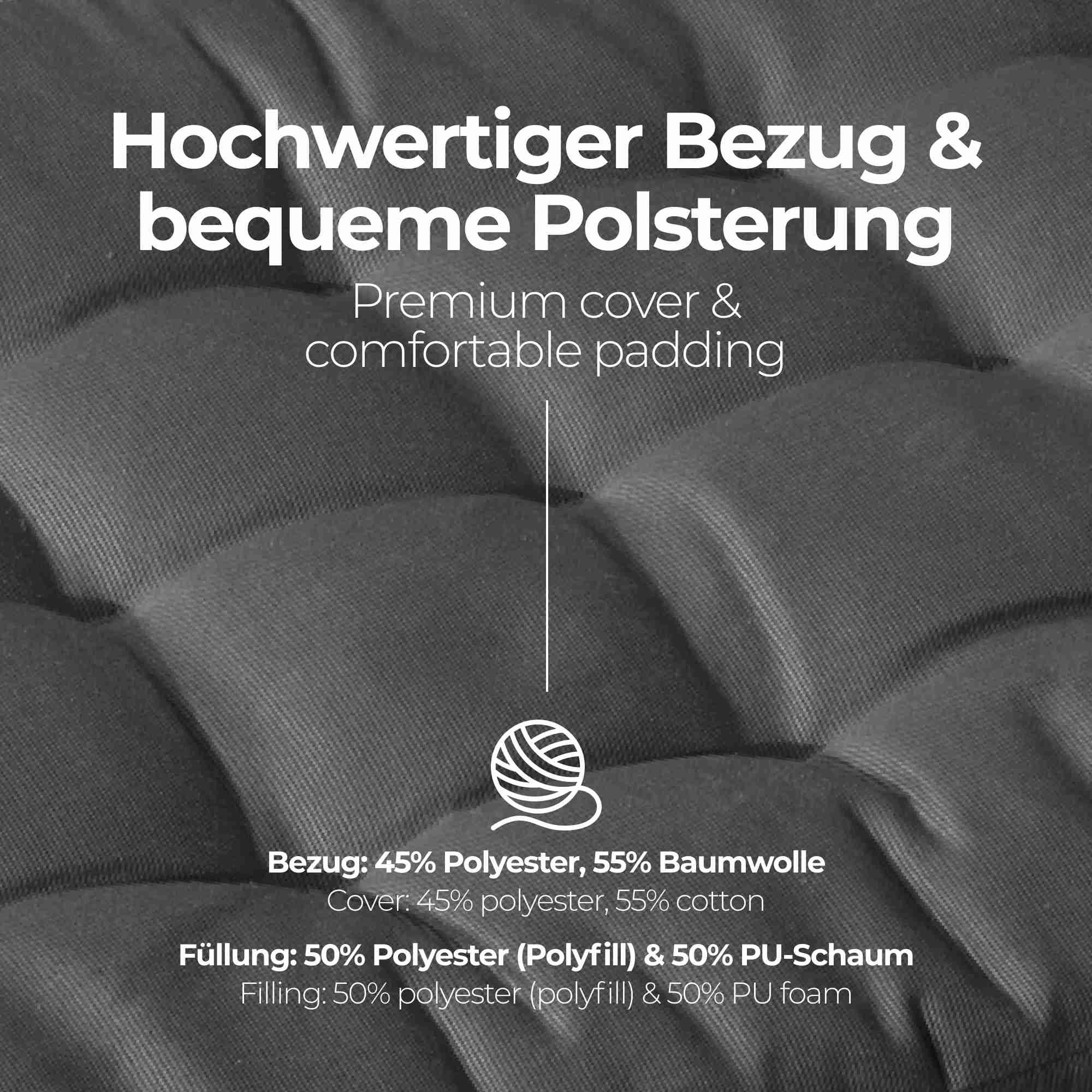 etérea Bankauflage Sitzkissen Basic 120x40cm - Innen und Aussenbereich