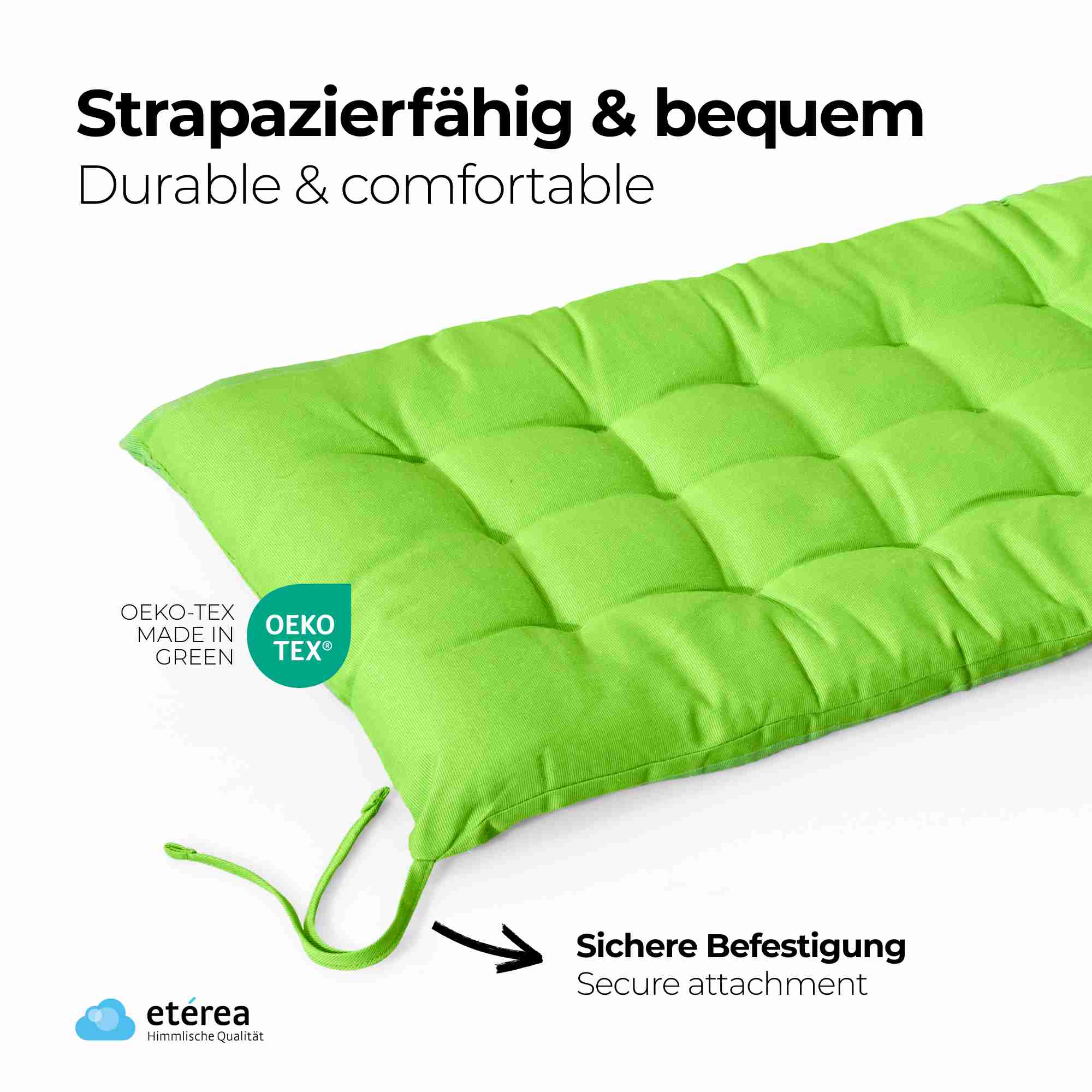 etérea Bankauflage Sitzkissen Basic 120x40cm - Innen und Aussenbereich
