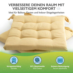 etérea Sitzkissen Stuhlkissen Basic Auflage und Stuhlkissen 40x40cm - Innen und Aussenbereich