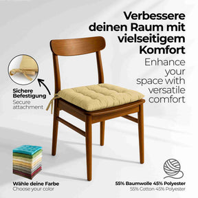 etérea Sitzkissen Stuhlkissen Basic 40x40cm - Innen und Aussenbereich