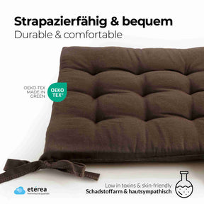 etérea Sitzkissen Stuhlkissen Basic Auflage und Stuhlkissen 40x40cm - Innen und Aussenbereich