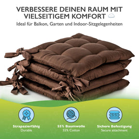 etérea Sitzkissen Stuhlkissen Basic Auflage und Stuhlkissen 40x40cm - Innen und Aussenbereich