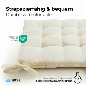 etérea Sitzkissen Stuhlkissen Basic Auflage und Stuhlkissen 40x40cm - Innen und Aussenbereich