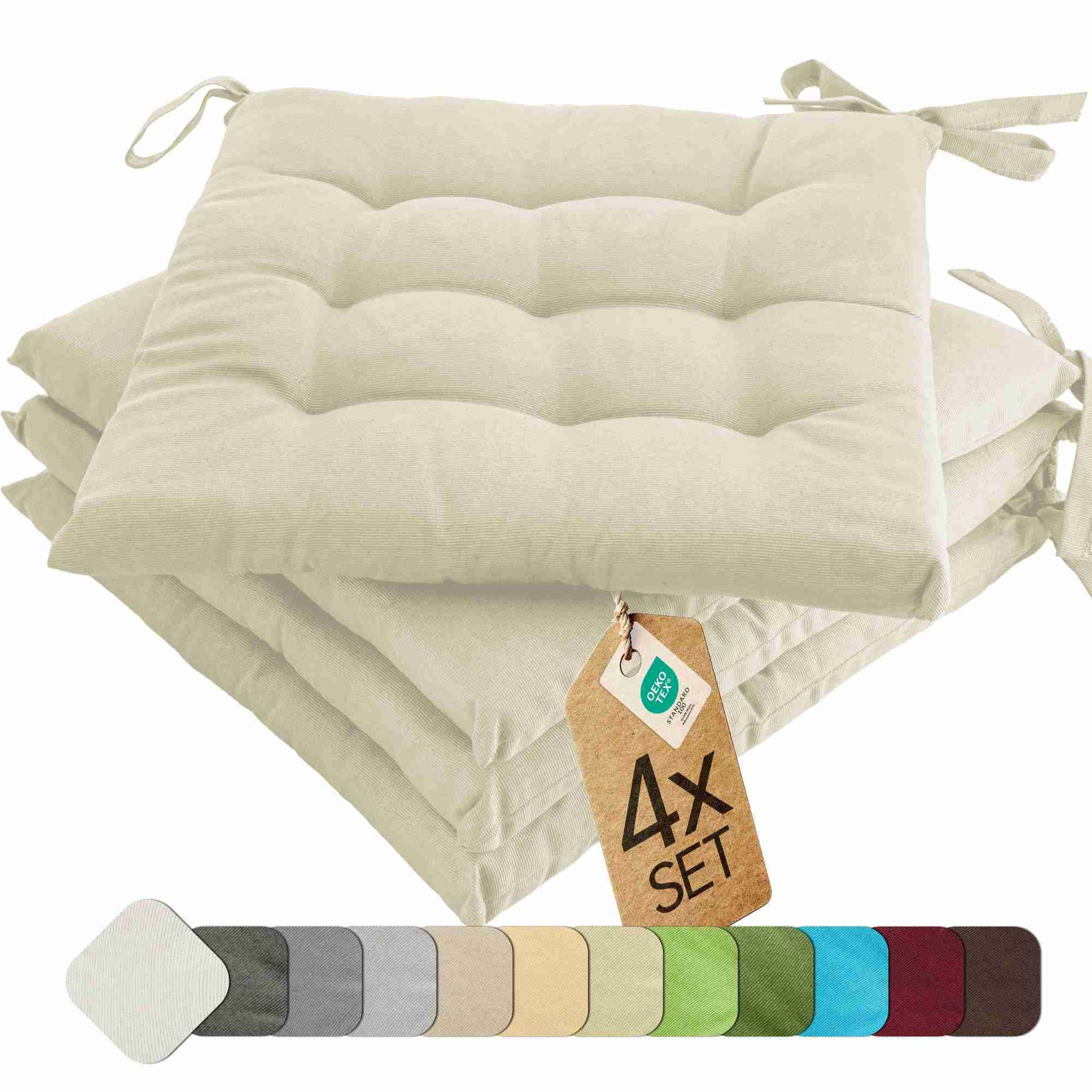 etérea Sitzkissen Stuhlkissen Basic 40x40cm - Innen und Aussenbereich