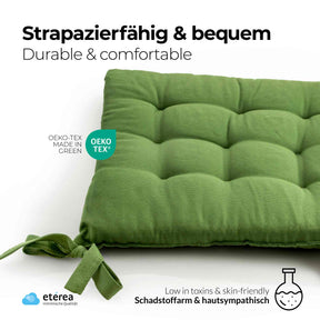 etérea Sitzkissen Stuhlkissen Basic Auflage und Stuhlkissen 40x40cm - Innen und Aussenbereich