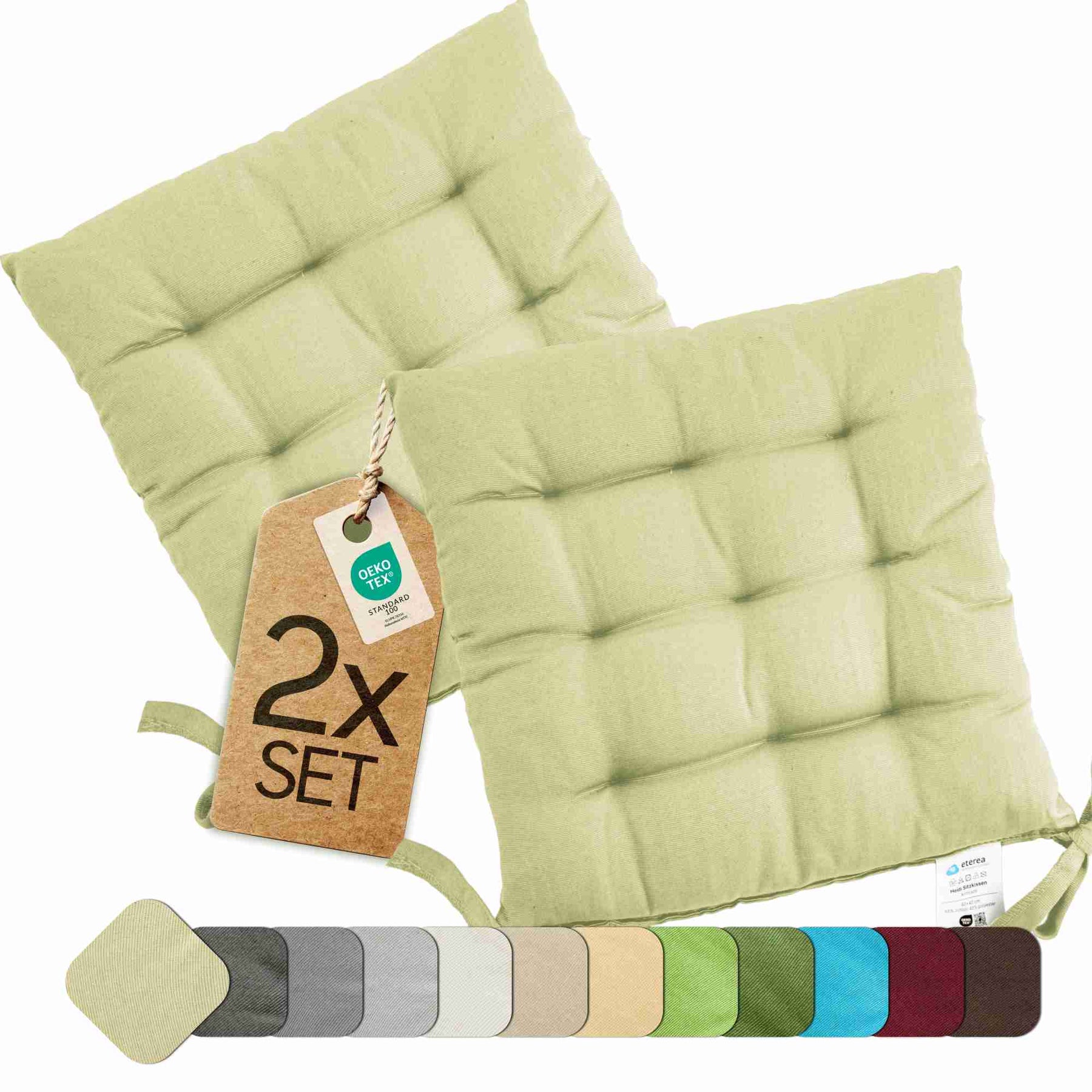 etérea Sitzkissen Stuhlkissen Basic 40x40cm - Innen und Aussenbereich