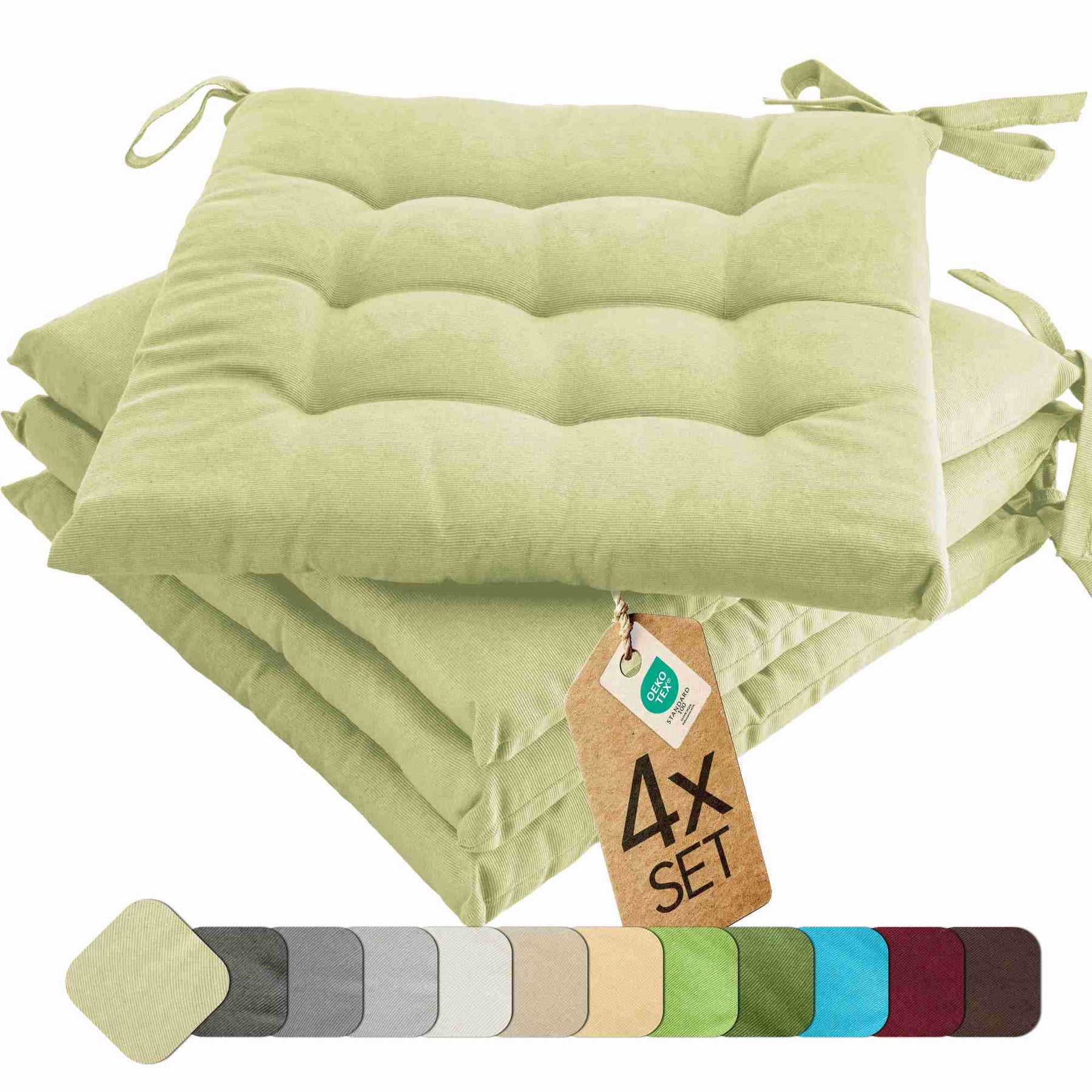 etérea Sitzkissen Stuhlkissen Basic 40x40cm - Innen und Aussenbereich