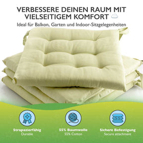 etérea Sitzkissen Stuhlkissen Basic Auflage und Stuhlkissen 40x40cm - Innen und Aussenbereich
