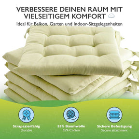 etérea Sitzkissen Stuhlkissen Basic Auflage und Stuhlkissen 40x40cm - Innen und Aussenbereich